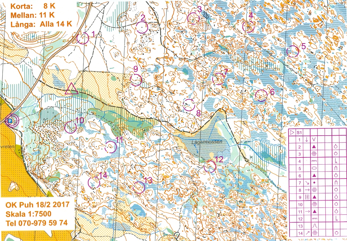 Löslapp Lunsen Sands parkering